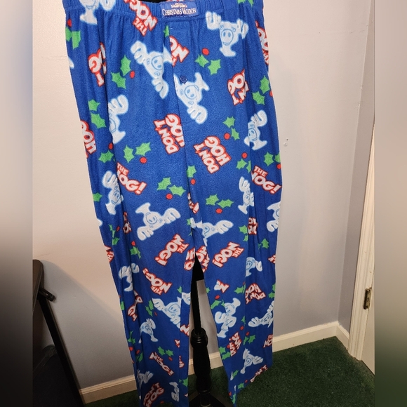 National Lampoon's Christmas Vacation Size Large PJ Pants "Don't Hog The Nog" - Picture 2 of 7